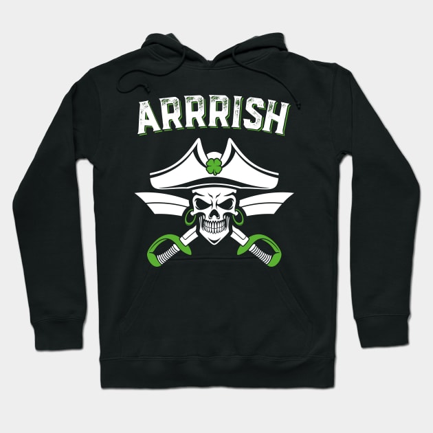 Arrish Irish Pirate Funny St Patricks Day Hoodie by trendingoriginals